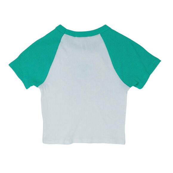 Full Tilt Cropped Baby Tee Beverly Hills Tennis Club Women’s S 90s Tenniscore - Picture 3 of 11
